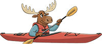 Paddling Moose