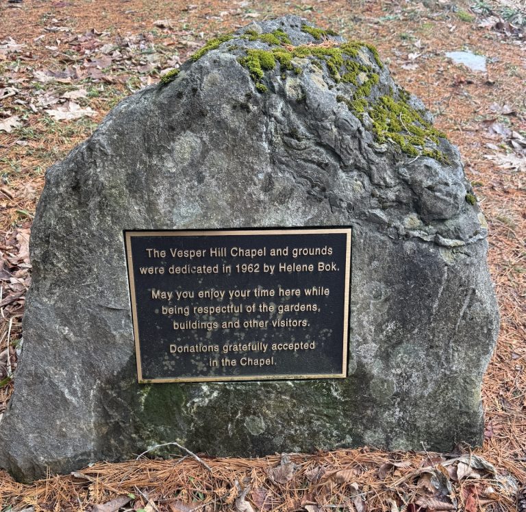 vesper hill rock plaque